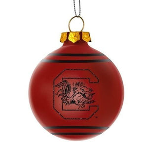 South Carolina Gamecocks NCAA 2014 Glitter Logo Glass Ball Ornament