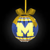 Michigan Wolverines NCAA LED Shatterproof Ball Ornament