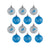 Detroit Lions NFL 12 Pack Ball Ornament Set (PREORDER - SHIPS LATE OCTOBER)