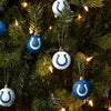 Indianapolis Colts NFL 12 Pack Ball Ornament Set