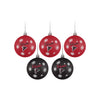 Atlanta Falcons NFL 5 Pack Shatterproof Ball Ornament Set