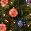 Chicago Bears NFL 5 Pack Shatterproof Ball Ornament Set