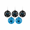 Carolina Panthers NFL 5 Pack Shatterproof Ball Ornament Set