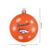 Denver Broncos NFL 5 Pack Shatterproof Ball Ornament Set