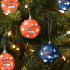 Denver Broncos NFL 5 Pack Shatterproof Ball Ornament Set