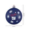 New York Giants NFL 5 Pack Shatterproof Ball Ornament Set