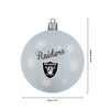 Las Vegas Raiders NFL 5 Pack Shatterproof Ball Ornament Set