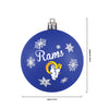 Los Angeles Rams NFL 5 Pack Shatterproof Ball Ornament Set