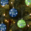 Seattle Seahawks NFL 5 Pack Shatterproof Ball Ornament Set