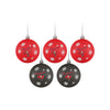 Tampa Bay Buccaneers NFL Original 5 Pack Shatterproof Ball Ornament Set