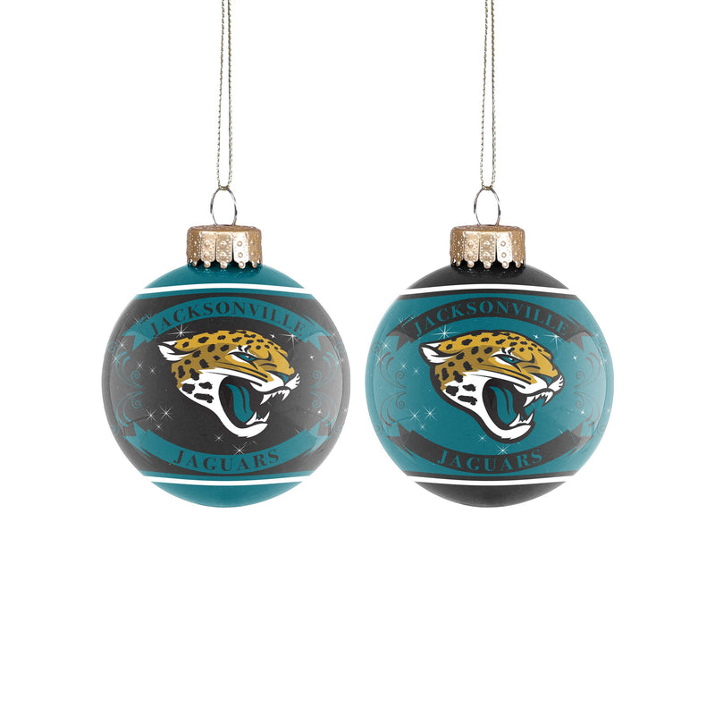 NFL Jacksonville Jaguars 14oz Rocks Glass Set with Silicone Grip - 2pc