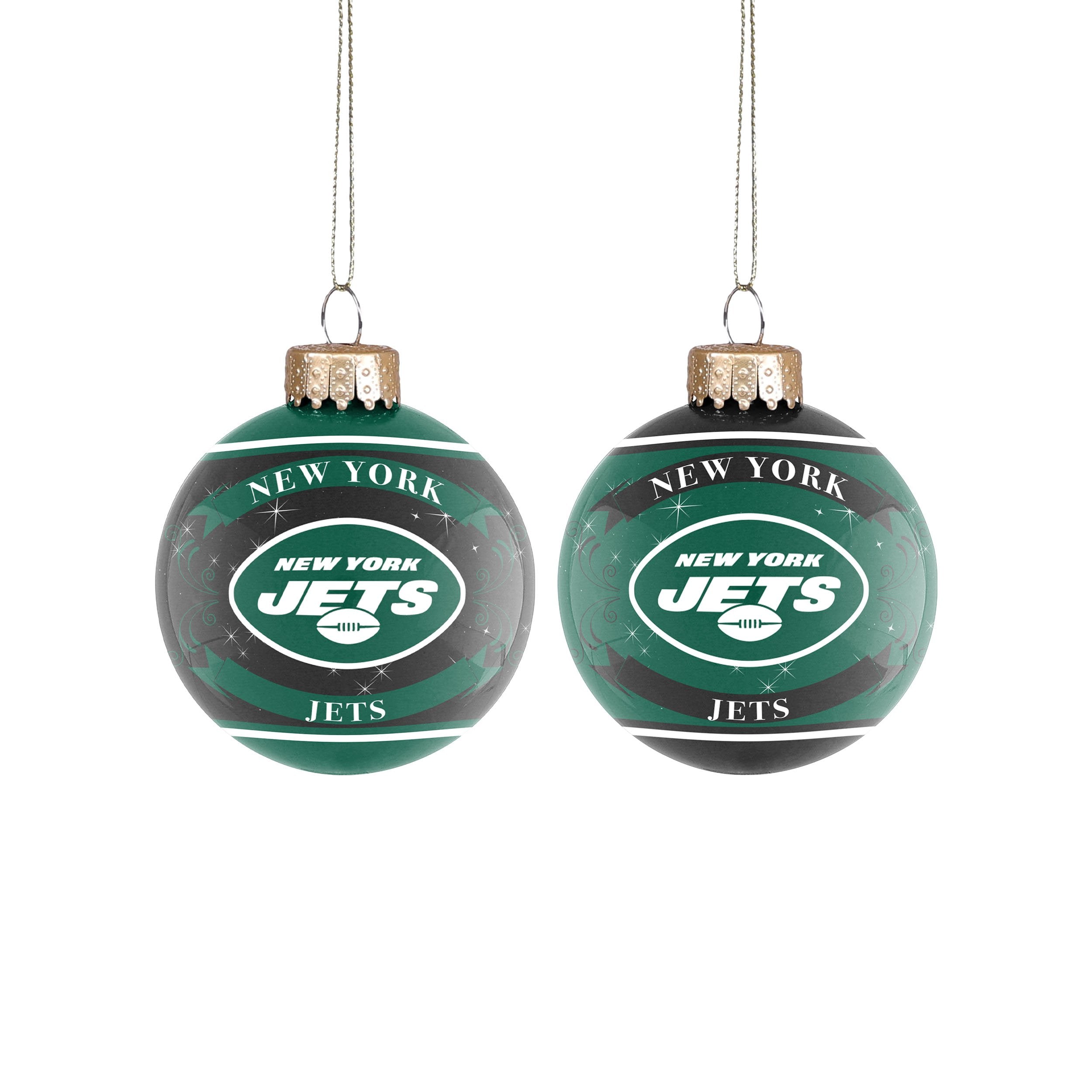 New York Jets Christmas Circle Ornament