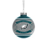 Philadelphia Eagles NFL 2 Pack Glass Ball Ornament Set