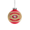 San Francisco 49ers NFL 2 Pack Glass Ball Ornament Set