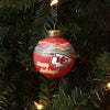 Kansas City Chiefs NFL Stadium Print Glass Ball Ornament