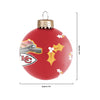 Kansas City Chiefs NFL Stadium Print Glass Ball Ornament