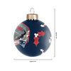 New England Patriots NFL Stadium Print Glass Ball Ornament