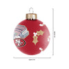 San Francisco 49ers NFL Stadium Print Glass Ball Ornament