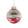 San Francisco 49ers NFL Stadium Print Glass Ball Ornament