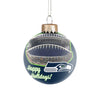 Seattle Seahawks NFL Stadium Print Glass Ball Ornament