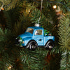 Carolina Panthers NFL Blown Glass Truck Ornament