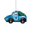 Carolina Panthers NFL Blown Glass Truck Ornament