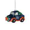 Denver Broncos NFL Blown Glass Truck Ornament