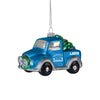 Detroit Lions NFL Blown Glass Truck Ornament
