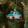 Miami Dolphins NFL Blown Glass Truck Ornament