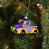 Minnesota Vikings NFL Blown Glass Truck Ornament