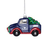 New York Giants NFL Blown Glass Truck Ornament