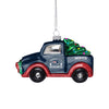 New England Patriots NFL Blown Glass Truck Ornament