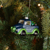 Seattle Seahawks NFL Blown Glass Truck Ornament