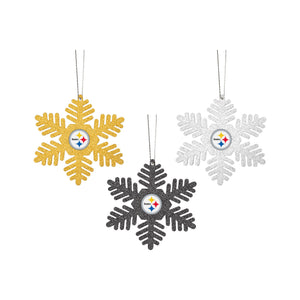 Pittsburgh Steelers Retro Bus With Tree Ornament