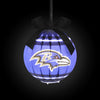 Baltimore Ravens NFL LED Shatterproof Ball Ornament