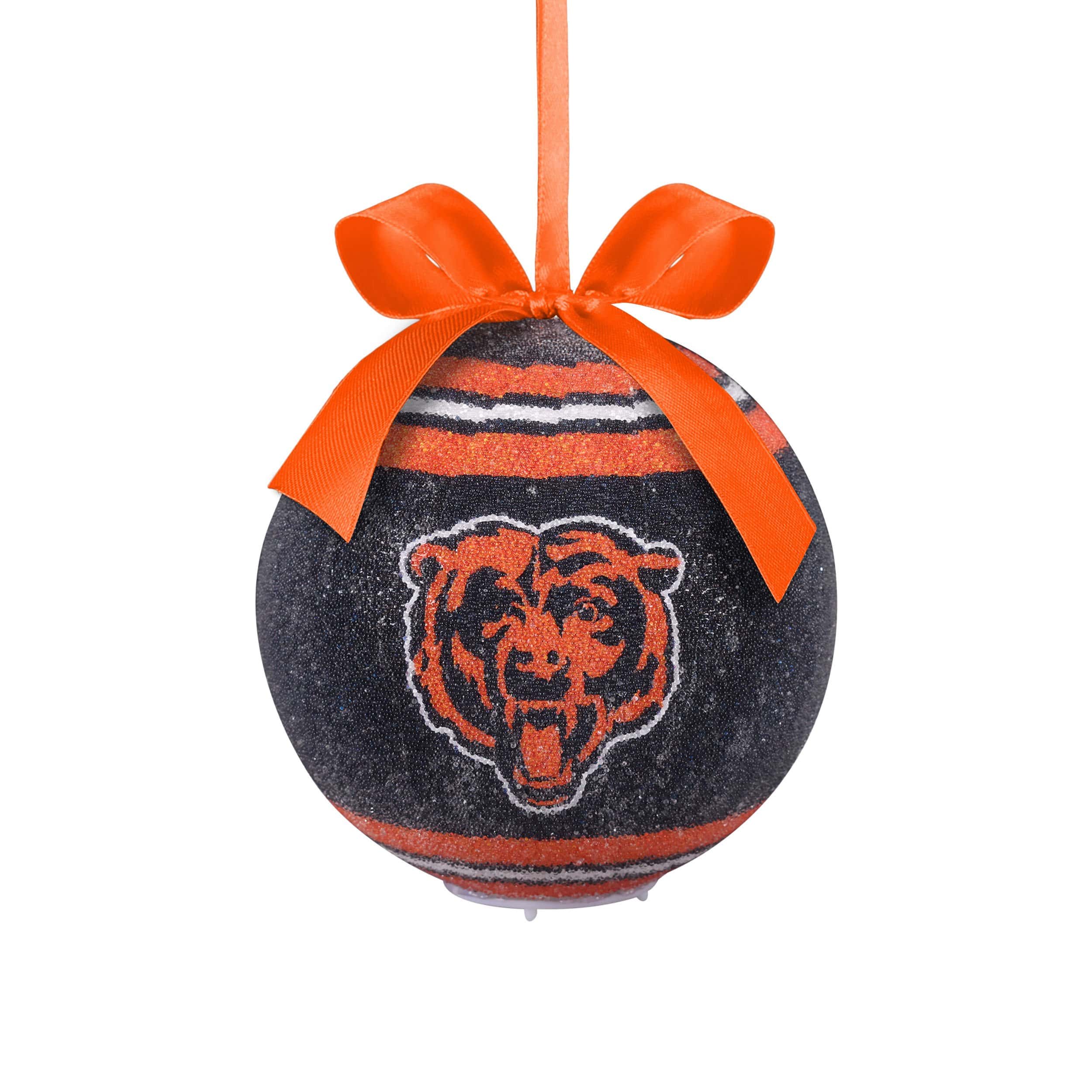 NFL Denver Broncos Shatterproof Plastic Christmas Tree 3 Ball Ornament Set  of 2