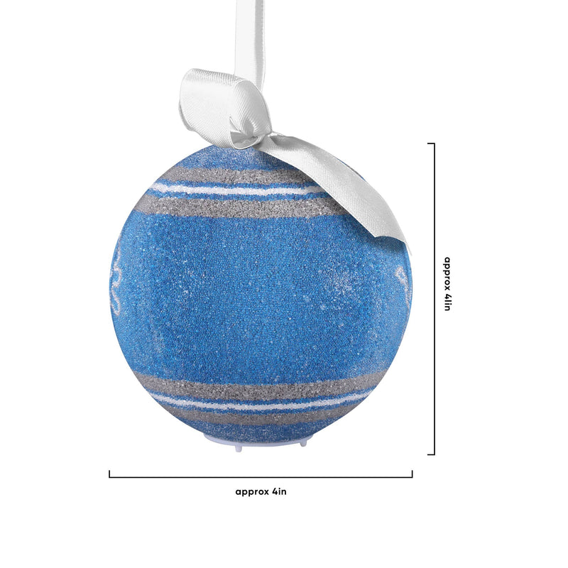 Detroit Lions Shatterproof BALLS Christmas Tree Holiday Ornaments Set 5  pack