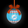 Miami Dolphins NFL LED Shatterproof Ball Ornament