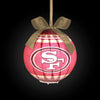 San Francisco 49ers NFL LED Shatterproof Ball Ornament