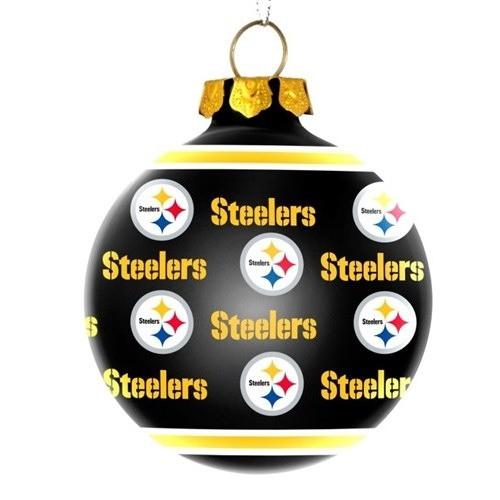 Pittsburgh Steelers Merry Christmas Circle Ornament