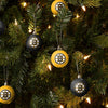 Boston Bruins NHL 12 Pack Ball Ornament Set