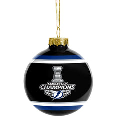 Tampa Bay Lightning Inspired Stanley Cup Champions Wooden Ornament