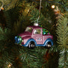Colorado Avalanche NHL Blown Glass Truck Ornament