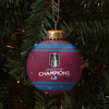 Colorado Avalanche NHL 2022 Stanley Cup Champions Glass Ball Ornament