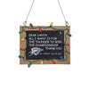 Oklahoma City Thunder NBA Chalkboard Sign Ornament