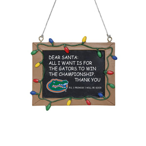 Florida Gators NCAA Chalkboard Sign Ornament