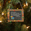 Kansas Jayhawks NCAA Chalkboard Sign Ornament