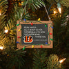 Cincinnati Bengals NFL Chalkboard Sign Ornament