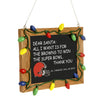 Cleveland Browns NFL Chalkboard Sign Ornament