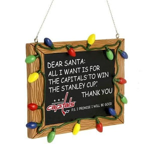 Washington Capitals NHL Chalkboard Sign Ornament